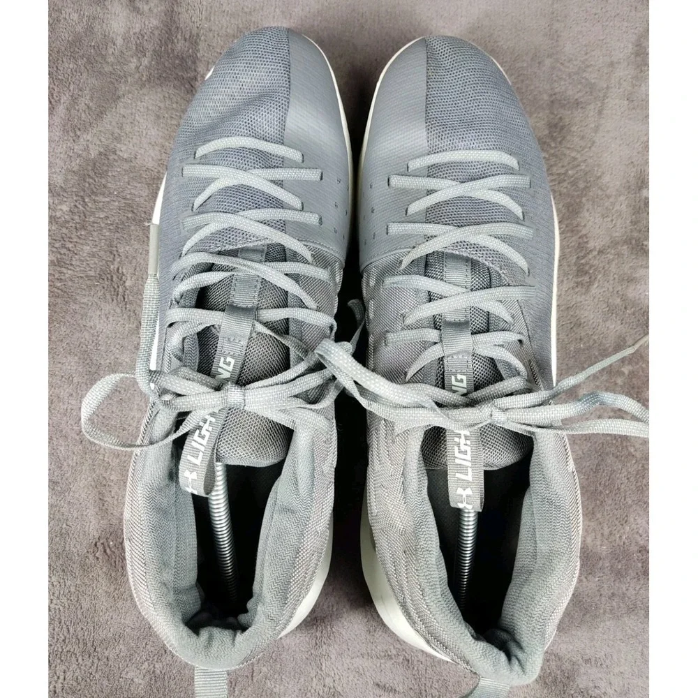 Under‎ Armour Lightning Men's Basketball Shoes Grey Size 13 3020619-100
